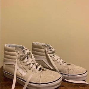 tan old skool high top vans